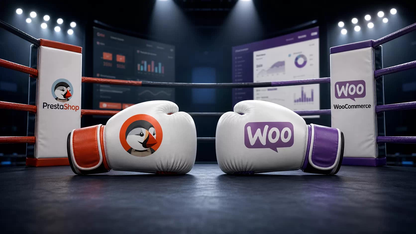 PrestaShop vs WooCommerce 2026: ¿qué plataforma es mejor? 1 prestashop vs woo pelea | iberostudio