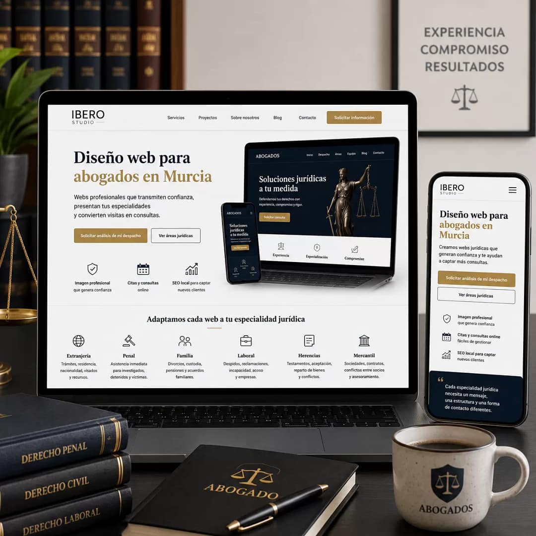 Law Firm Web Design in Murcia | Ibero Studio 1 Professional web design for law firms in Murcia