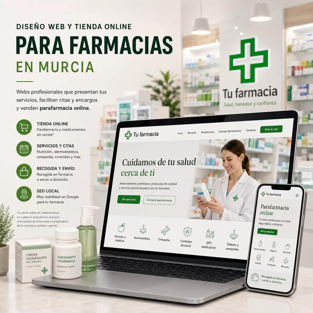 Pharmacy Web Design in Murcia | Ibero Studio 1 Professional web design for pharmacies in Murcia