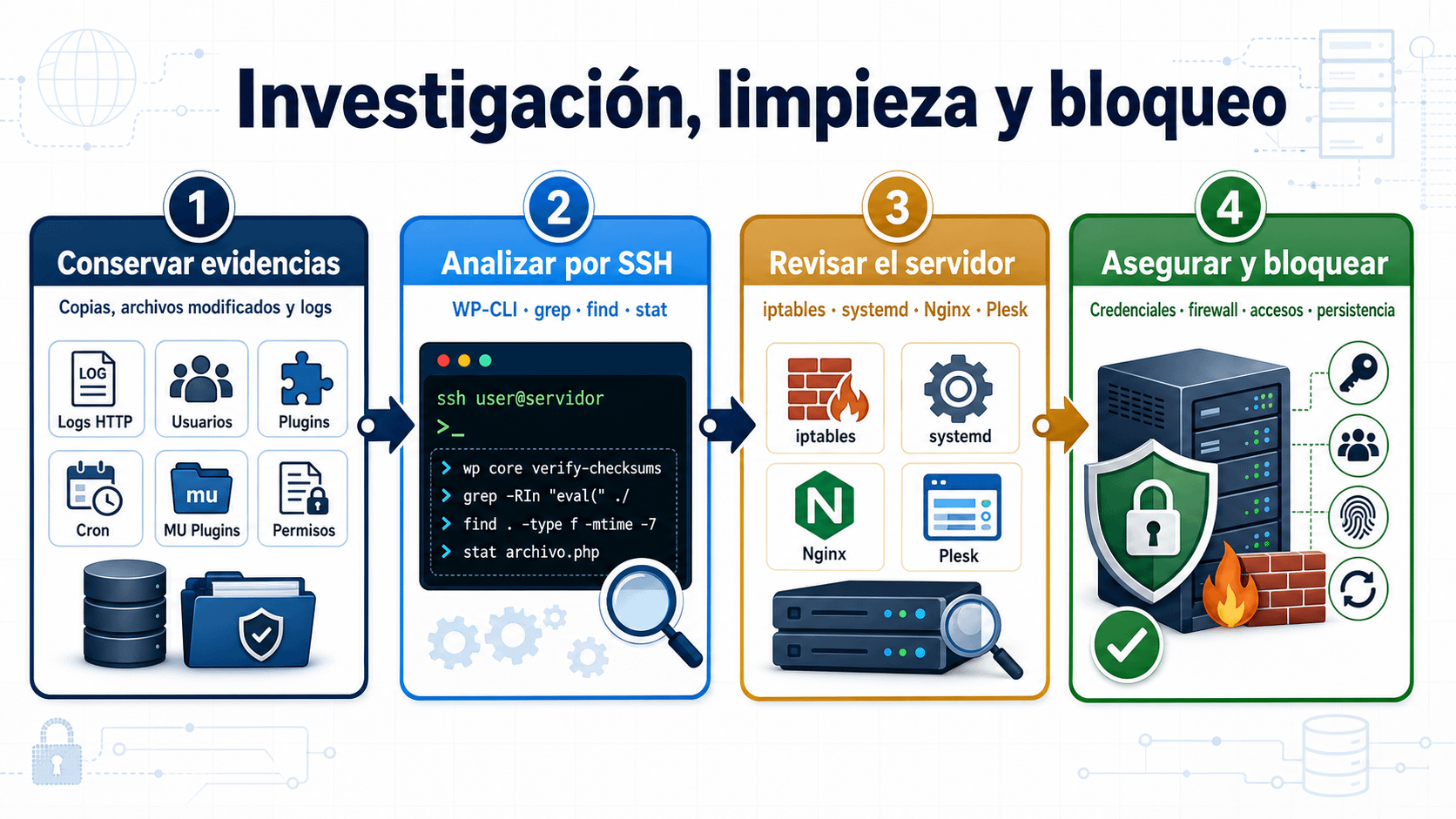 We Were Hacked: Why Removing the Malware Was Not Enough 2 Investigation and recovery of a hacked WordPress website using SSH, WP-CLI and server log analysis
